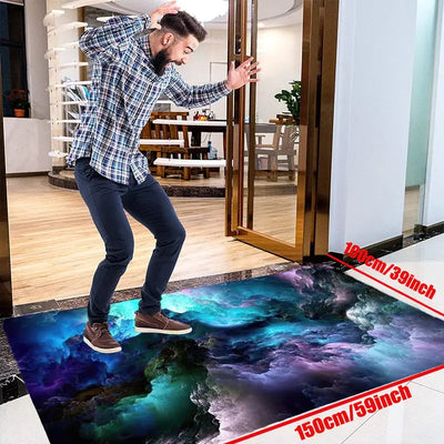 Crafted Comfort 3D Galaxy Space Star Area Rug for Living Room Decor